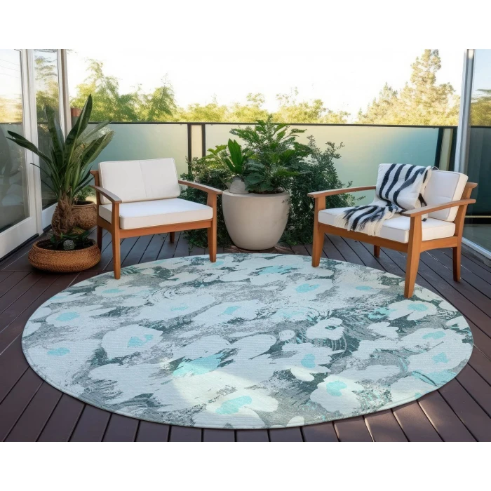Chantille ACN538 Teal 8' x 8' Rug