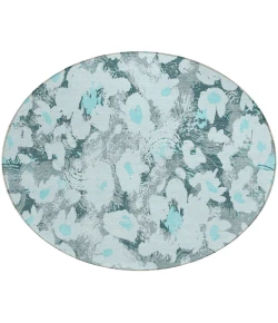 Addison Chantille ACN538 Teal 8 ft. x 8 ft. Round Rug