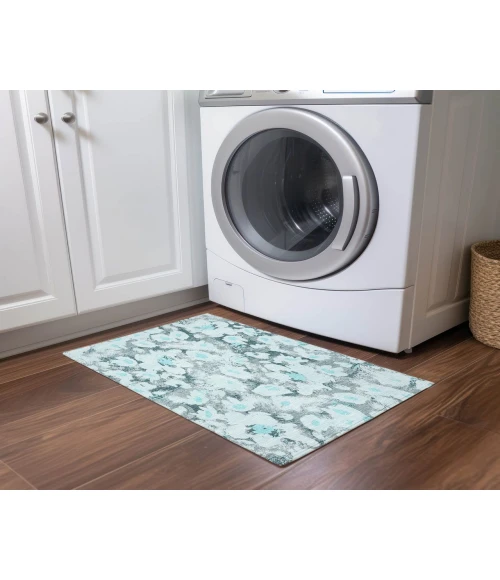 Chantille ACN538 Teal 1'8" x 2'6" Rug