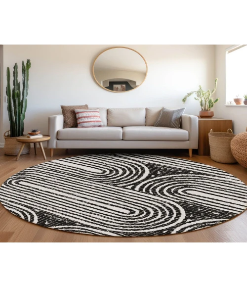 Chantille ACN540 Black 8' x 8' Rug
