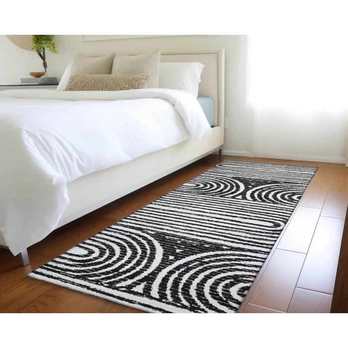 Chantille ACN540 Black 2'3" x 7'6" Rug