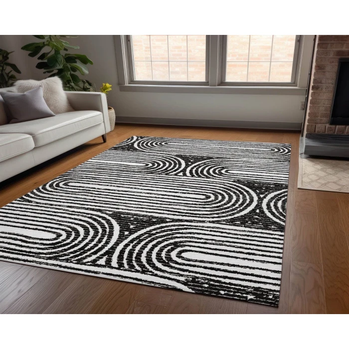 Chantille ACN540 Black 2'6" x 3'10" Rug