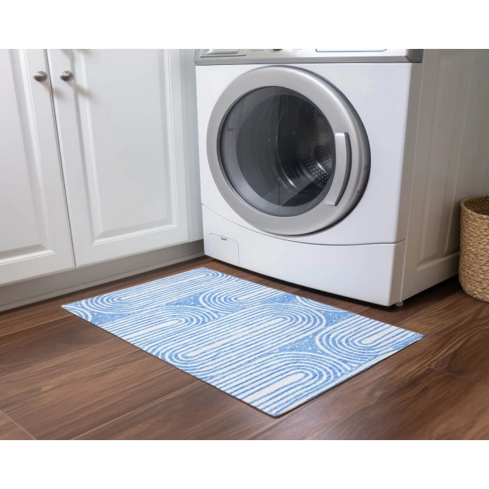 Chantille ACN540 Blue 1'8" x 2'6" Rug