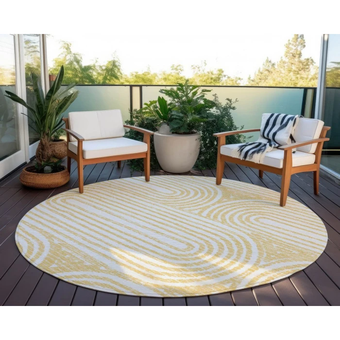 Chantille ACN540 Gold 8' x 8' Rug