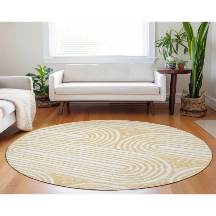 Chantille ACN540 Gold 8' x 8' Rug