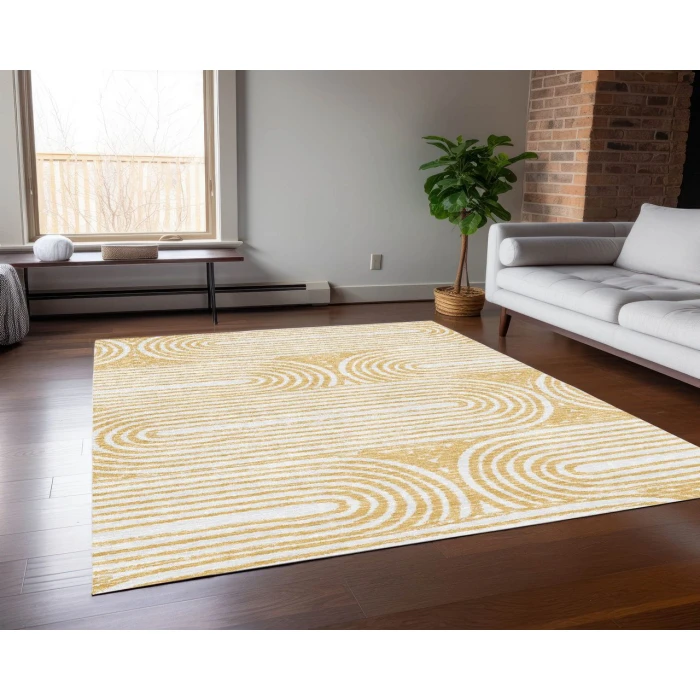 Chantille ACN540 Gold 3' x 5' Rug