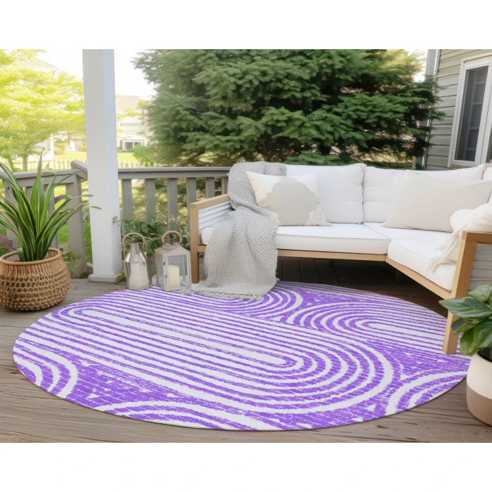 Chantille ACN540 Purple 8' x 8' Rug