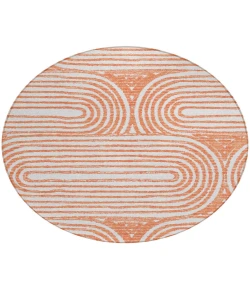 Addison Chantille ACN540 Salmon 8 ft. x 8 ft. Round Rug
