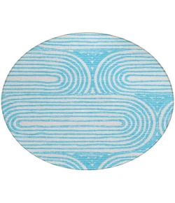 Addison Chantille ACN540 Teal 8 ft. x 8 ft. Round Rug