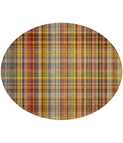 Addison Chantille ACN541 Paprika 8 ft. x 8 ft. Round Rug