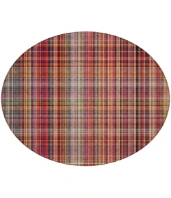 Addison Chantille ACN541 Red 8 ft. x 8 ft. Round Rug