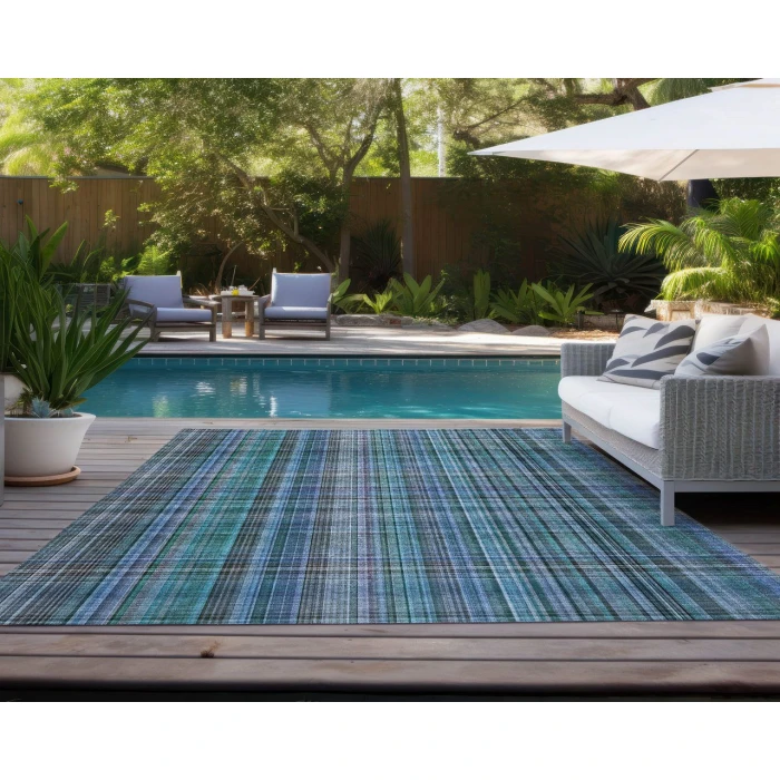 Chantille ACN541 Teal 5' x 7'6" Rug