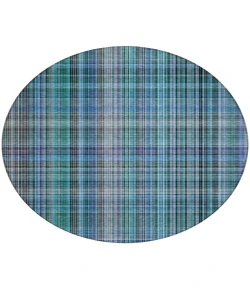 Addison Chantille ACN541 Teal 8 ft. x 8 ft. Round Rug