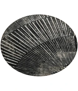 Addison Chantille ACN542 Black 8 ft. x 8 ft. Round Rug