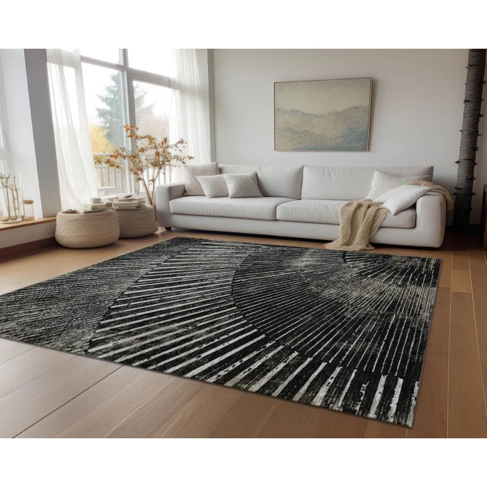 Chantille ACN542 Black 3' x 5' Rug