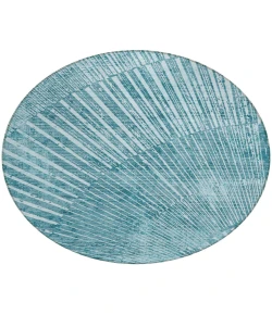 Addison Chantille ACN542 Teal 8 ft. x 8 ft. Round Rug