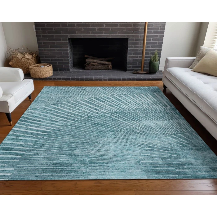 Chantille ACN542 Teal 2'6" x 3'10" Rug