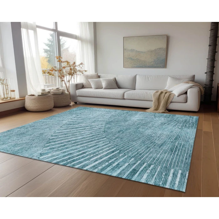 Chantille ACN542 Teal 2'6" x 3'10" Rug