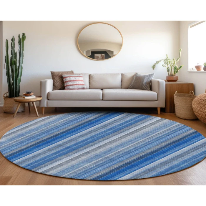 Chantille ACN543 Blue 8' x 8' Rug