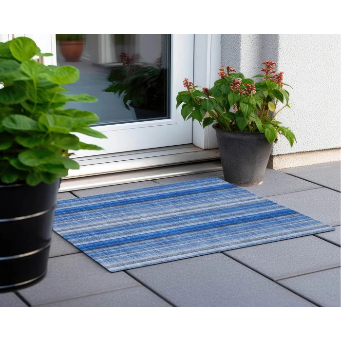 Chantille ACN543 Blue 1'8" x 2'6" Rug
