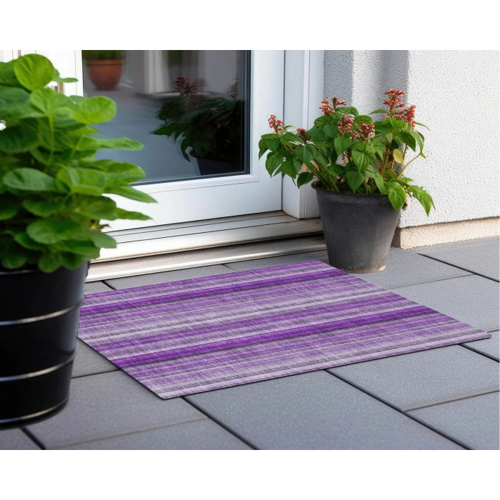 Chantille ACN543 Purple 1'8" x 2'6" Rug