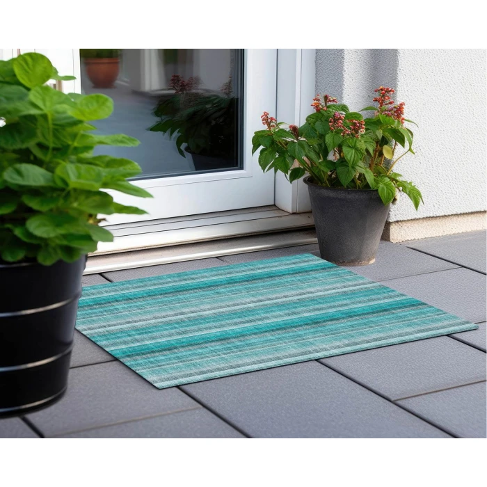Chantille ACN543 Teal 1'8" x 2'6" Rug