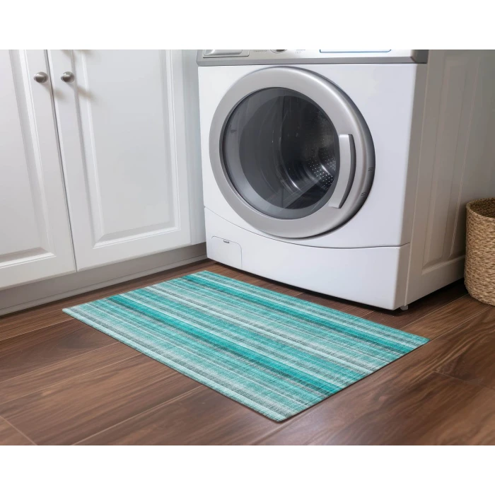 Chantille ACN543 Teal 1'8" x 2'6" Rug