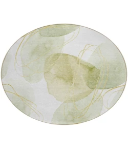 Addison Chantille ACN544 Green 8 ft. x 8 ft. Round Rug