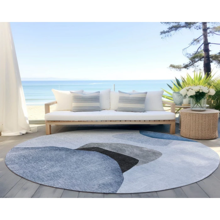 Chantille ACN547 Blue 8' x 8' Rug