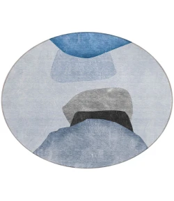 Addison Chantille ACN547 Blue 8 ft. x 8 ft. Round Rug