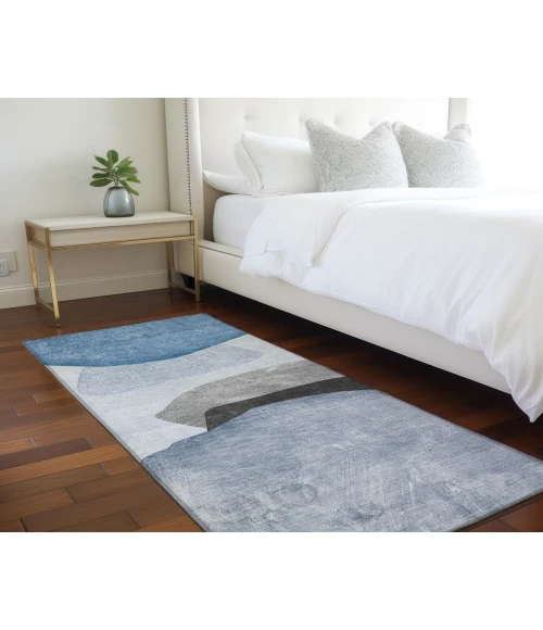 Chantille ACN547 Blue 2'3" x 7'6" Rug