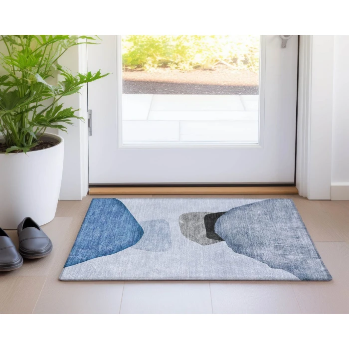 Chantille ACN547 Blue 1'8" x 2'6" Rug
