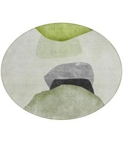 Addison Chantille ACN547 Green 8 ft. x 8 ft. Round Rug