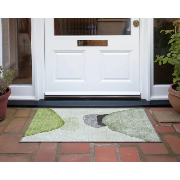 Chantille ACN547 Green 1'8" x 2'6" Rug