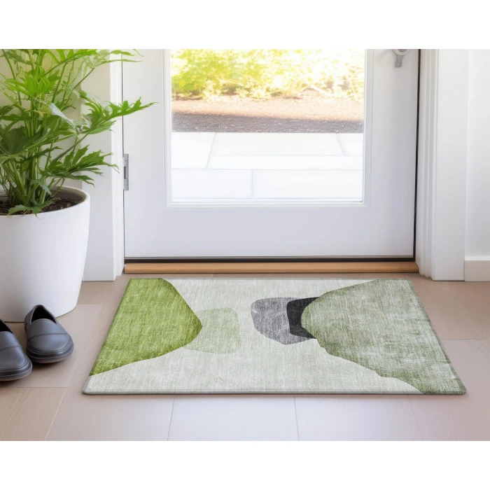 Chantille ACN547 Green 1'8" x 2'6" Rug