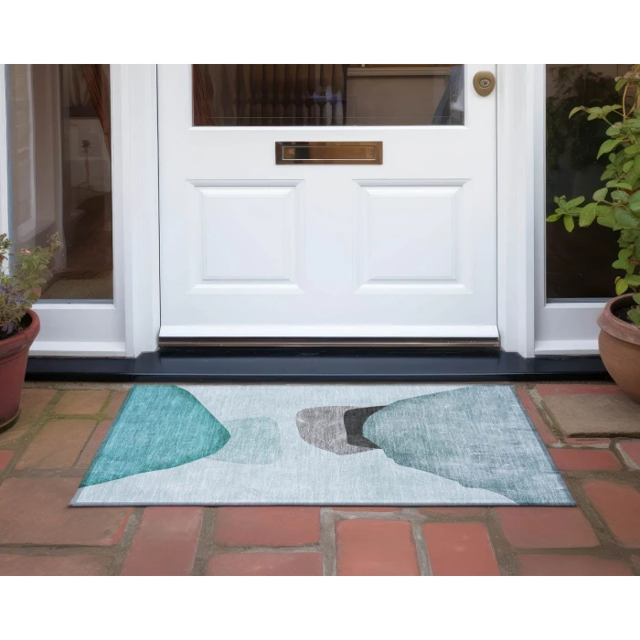 Chantille ACN547 Teal 1'8" x 2'6" Rug