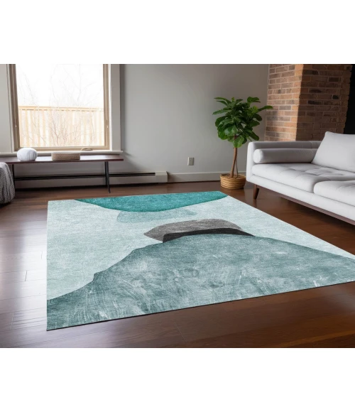 Chantille ACN547 Teal 3' x 5' Rug