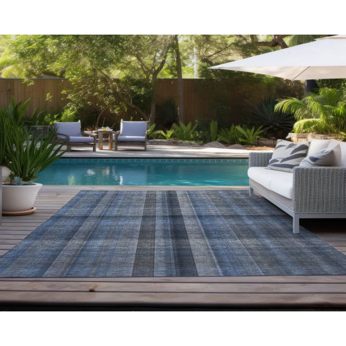 Chantille ACN548 Blue 3' x 5' Rug