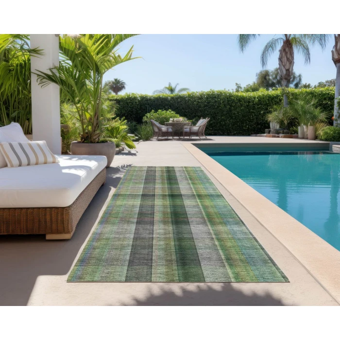 Chantille ACN548 Green 2'3" x 7'6" Rug