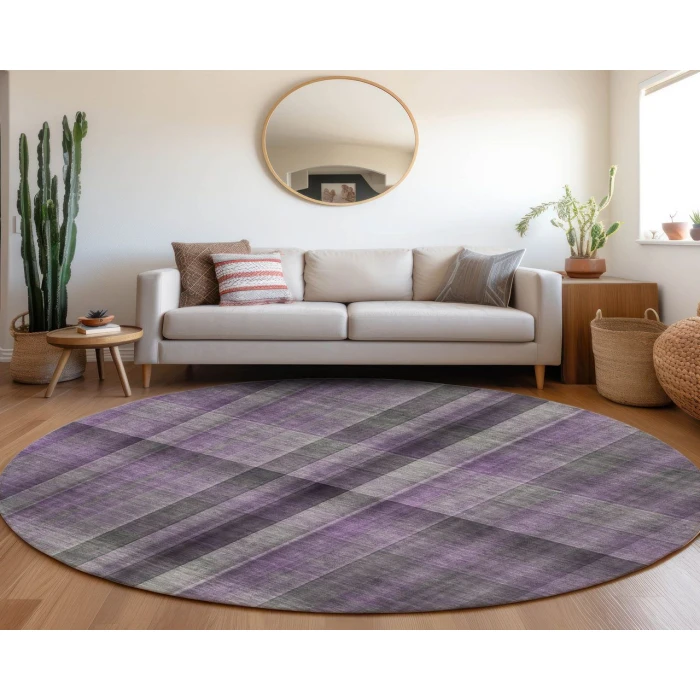 Chantille ACN548 Purple 8' x 8' Rug