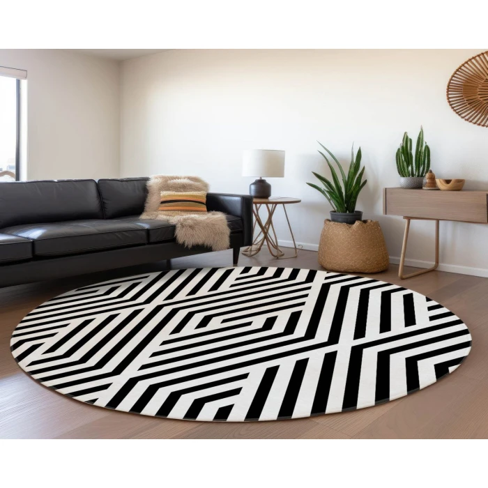 Chantille ACN550 Black 8' x 8' Rug