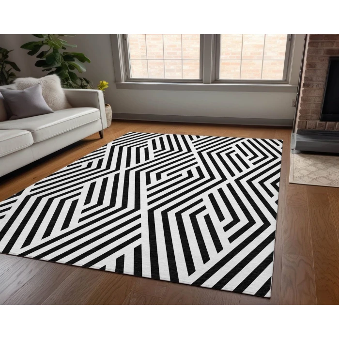 Chantille ACN550 Black 2'6" x 3'10" Rug