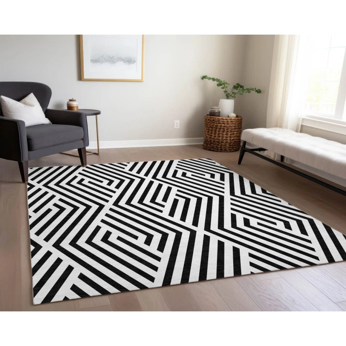 Chantille ACN550 Black 2'6" x 3'10" Rug