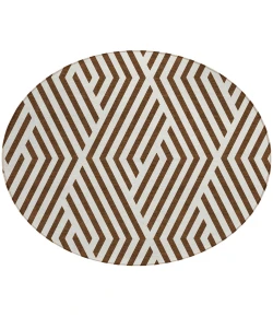 Addison Chantille ACN550 Brown 8 ft. x 8 ft. Round Rug