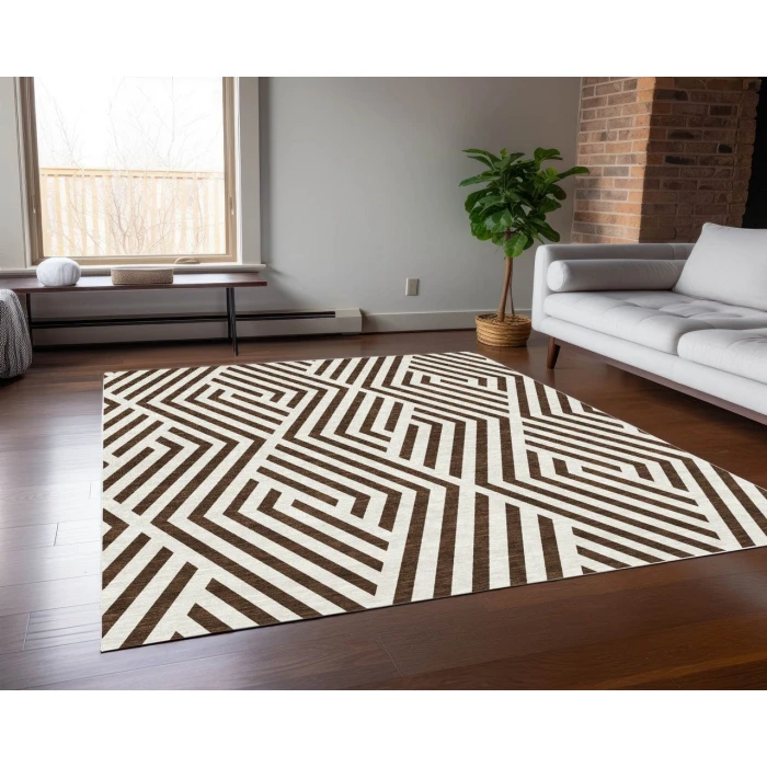 Chantille ACN550 Brown 9' x 12' Rug