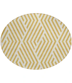 Addison Chantille ACN550 Gold 8 ft. x 8 ft. Round Rug
