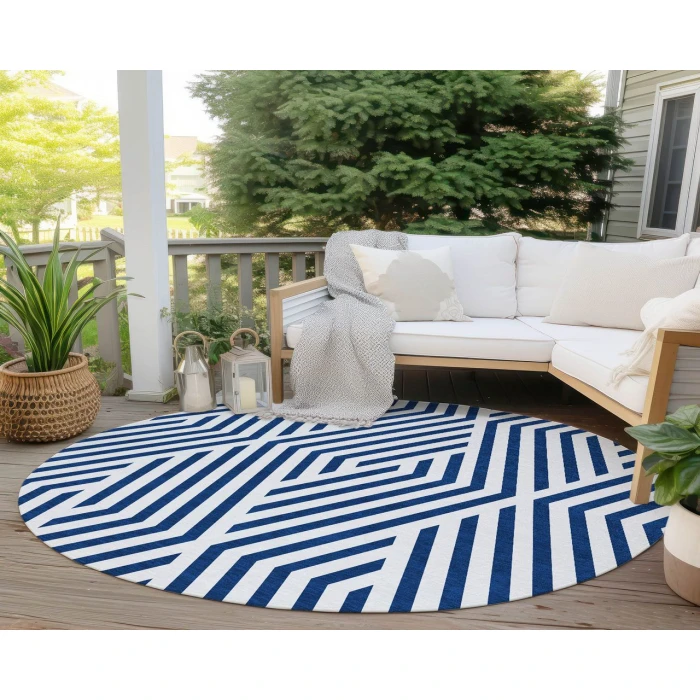 Chantille ACN550 Navy 8' x 8' Rug