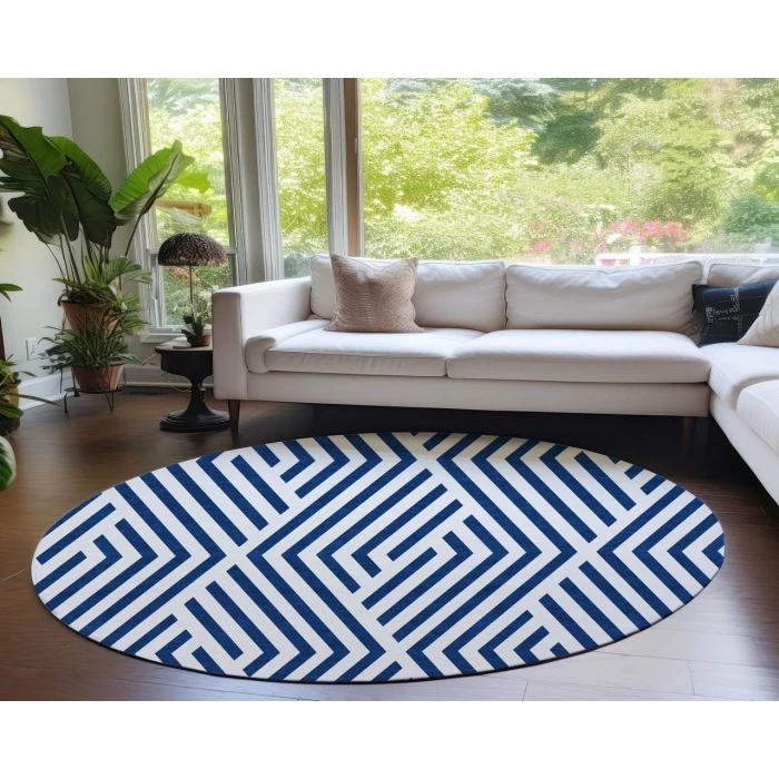 Chantille ACN550 Navy 8' x 8' Rug
