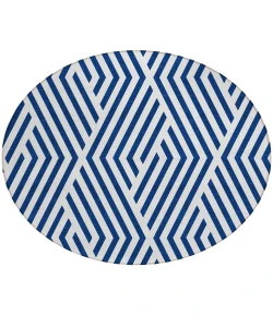 Addison Chantille ACN550 Navy 8 ft. x 8 ft. Round Rug