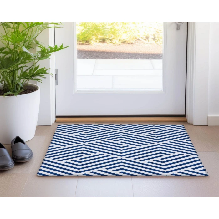 Chantille ACN550 Navy 1'8" x 2'6" Rug